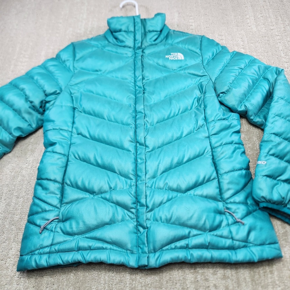 North Face Jacket Womens Medium‎ Aconcagua 550 Down Puffer Blue Quilted Bubble